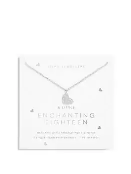 Image of Joma Jewellery A Little... Enchanting 18 Silver Necklace - 46cm + 5cm Extender, Silver, Women