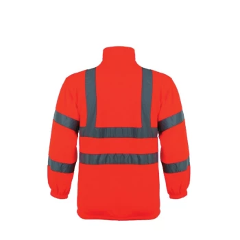 Image of Hi-vis Fleece Jacket (EN20471) Orange - M