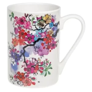Image of Bug Art Pink Blossom Embossed Mug