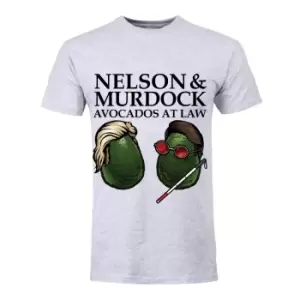 Image of Grindstore Mens Nelson & Murdock Avocados At Law T-Shirt (M) (Grey)
