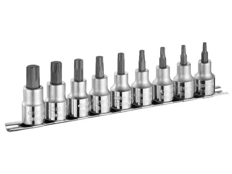 Image of Expert 1/2'' drive Torx screwdriver sockets set- 9 pieces
