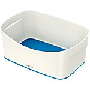 Image of Leitz MyBox WOW Storage Tray White, Blue Plastic 24.6 x 16 x 9.8 cm