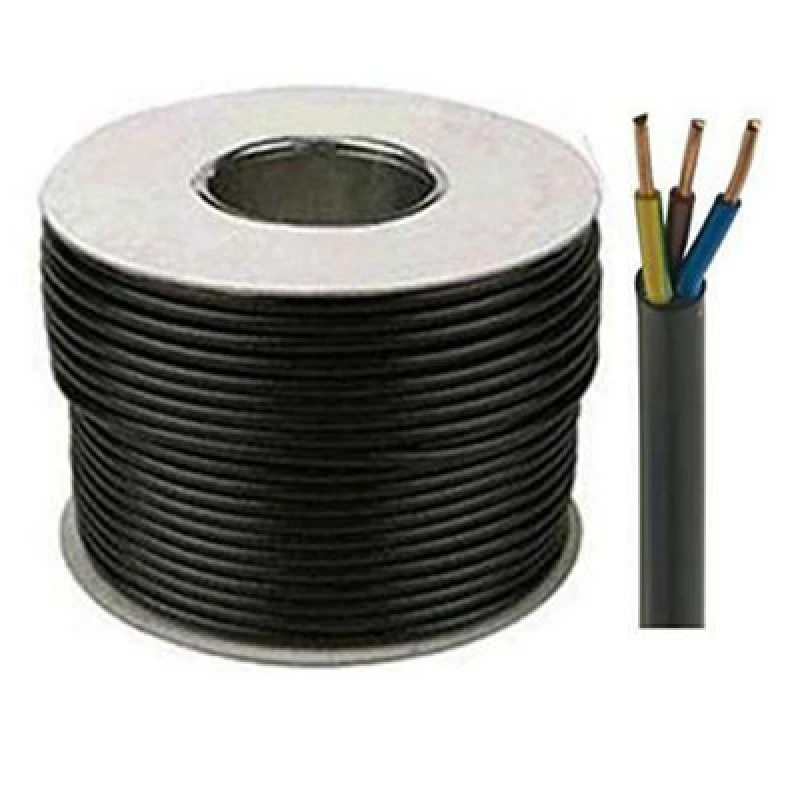 Image of PX 1mm 3C 3183TRS Black Rubber Flex - 100m