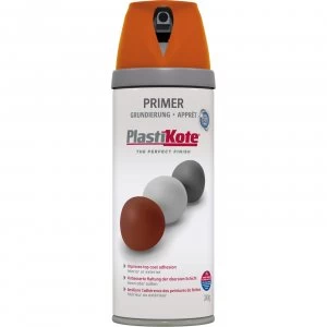 Image of Plastikote Primer Aerosol Spray Paint Red 400ml