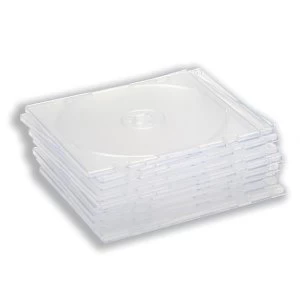 Image of CD Slimline Jewel Case Clear Pack of 10