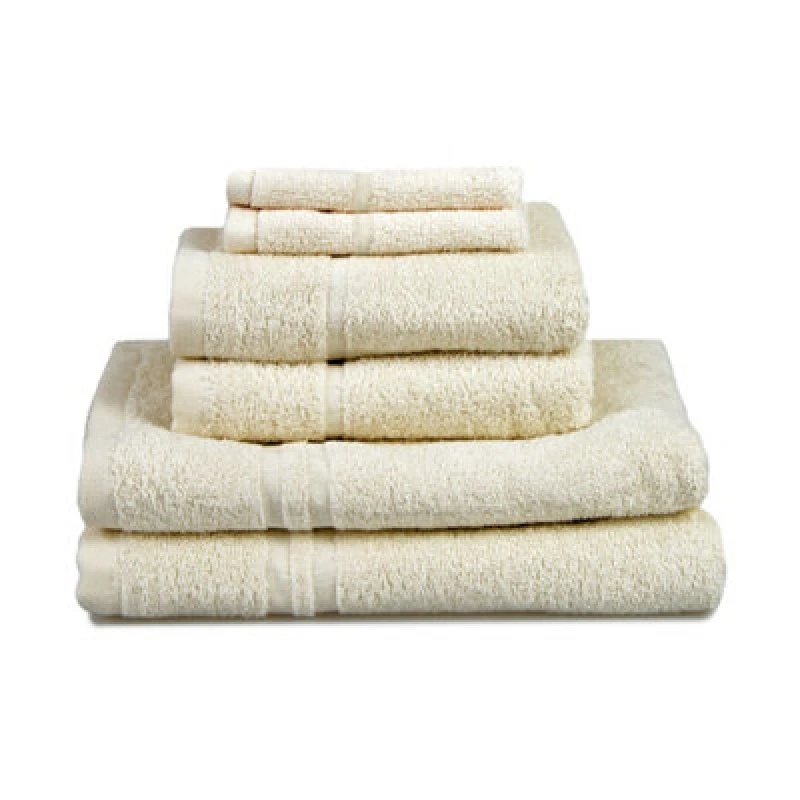 Image of Allure Bath Fashions Hotel Essentials Cotton 6 Piece Towel Set - Cream