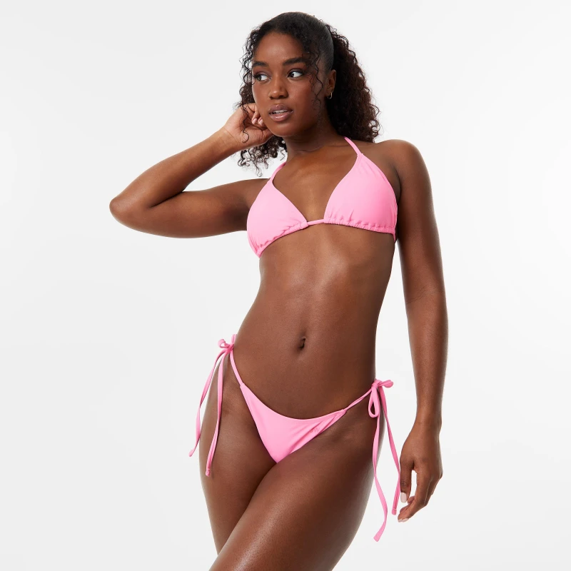 Image of Jack Wills Triangle Bikini Top - Pink Pink 8