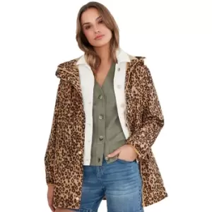 Image of Joules Womens Brookside Print Waterproof Lightweight Coat UK 16- Bust 42' (106cm)