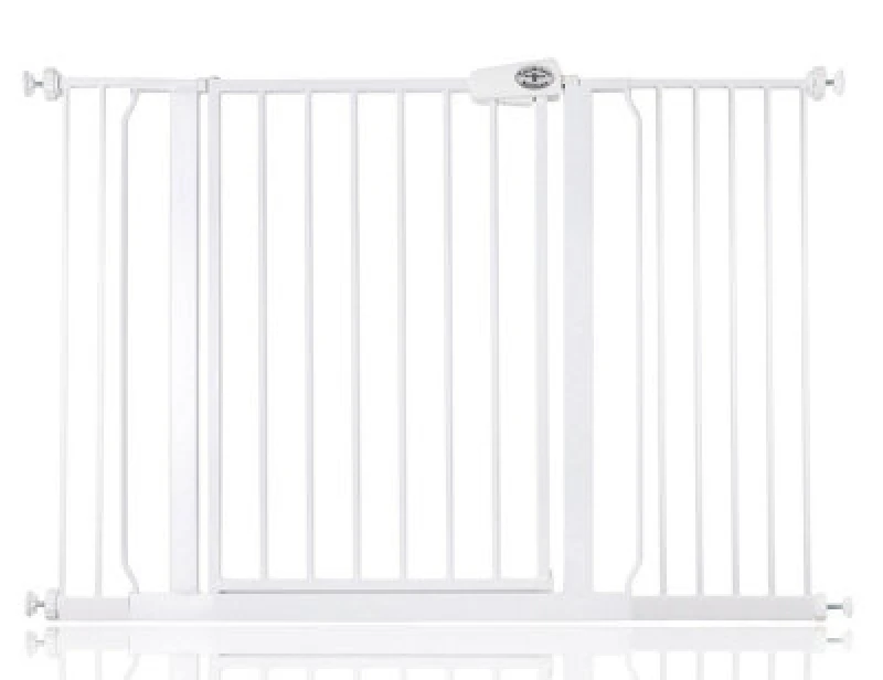 Image of Bettacare Easy Fit Gate, 120.3Cm - 128.3Cm, White, Pressure Fit Stair Gate, Baby Gate For Doors Hallways And Spaces