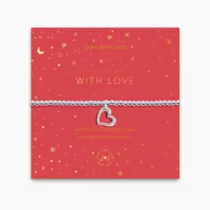 Image of A Little With Love Silver 17.5cm Stretch Bracelet 5463