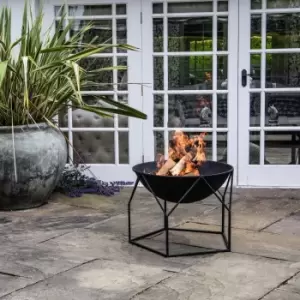 Image of Outdoor Buckingham Black Firebowl Black