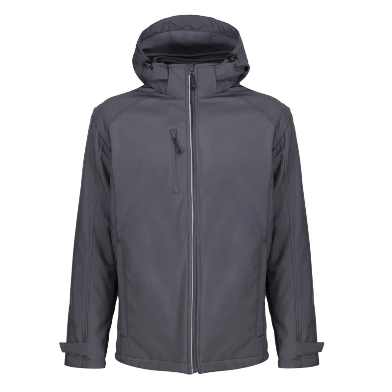 Image of Regatta Professional Mens 4 in 1 Soft Shell Jacket in Dark Grey Size: Small Dark Grey Male S