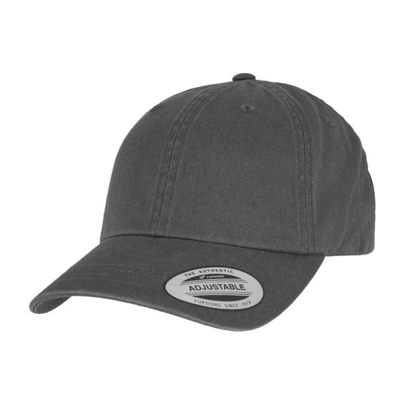 Image of Flexfit Mens Garment Washed Low Profile Baseball Cap in Grey Grey Male One Size