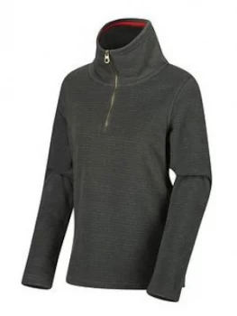 Image of Regatta Solenne Quarter Zip Fleece - Khaki, Size 8, Women