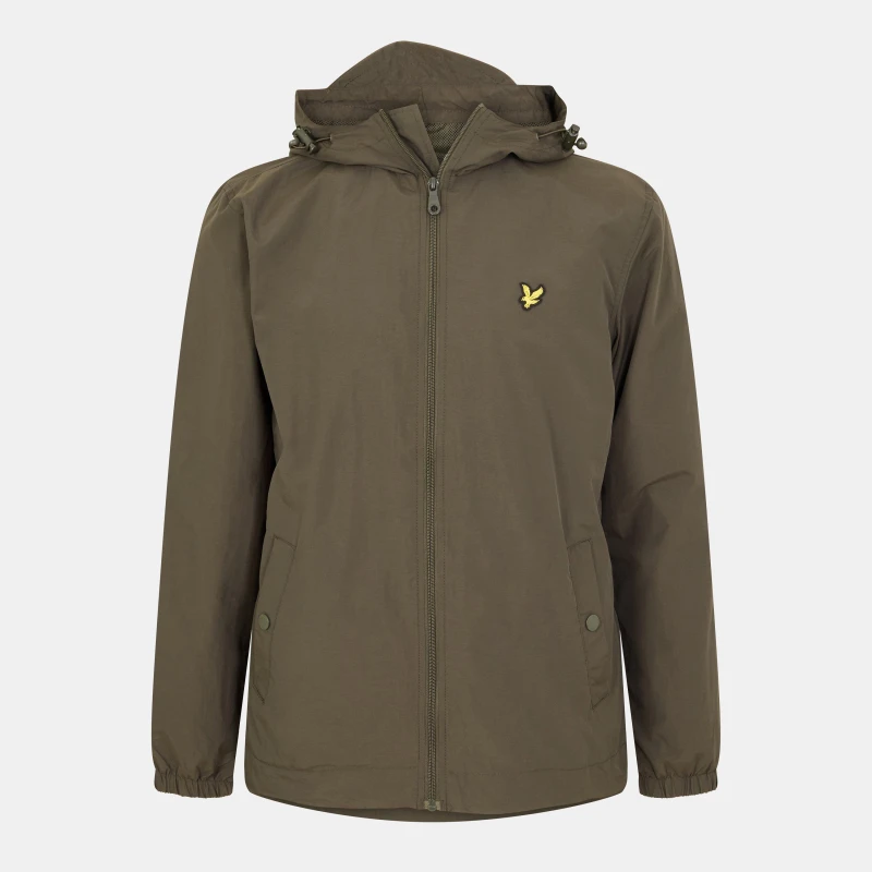 Image of Lyle and Scott Zip Through Jacket - Green Green XS