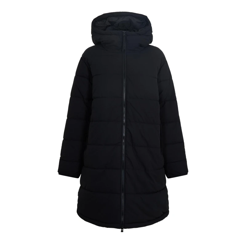Image of Timberland Womens WR Puffer Long Puffer Jacket Black female 8 (XS)