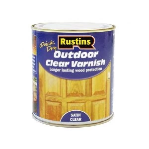Image of Rustins Exterior Varnish Clear Gloss 500ml
