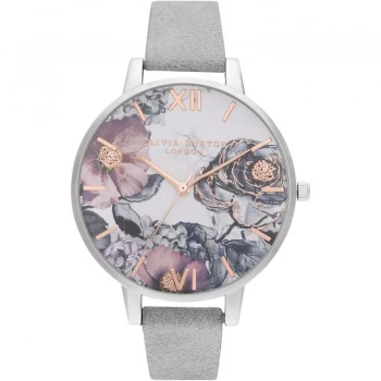 Image of Ladies Olivia Burton Eco Friendly Grey Rose Gold & Silver Watch