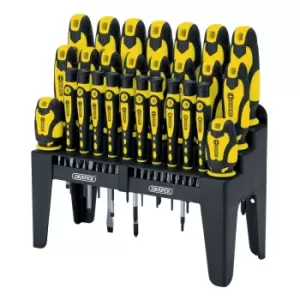 Image of Draper 16824 Soft Grip Screwdriver and Bit Set, Yellow (47 Piece)
