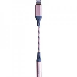 Image of Boompods iPhone/iPad/iPod Audio cable [1x Jack socket 3.5mm - 1x Apple Dock lightning plug] 1.50 m Rose Gold