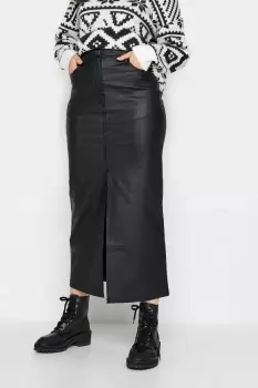 Image of Tall Coated Midi Skirt