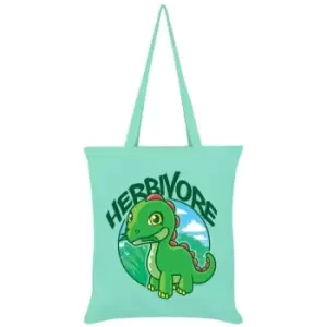 Image of Grindstore Herbivore Tote Bag (One Size) (Mint Green/Green) - Mint Green/Green