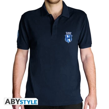 Image of Star Wars Polo Tie Fighter Mens Medium T-Shirt - Navy