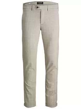 Image of JACK & JONES Marco Connor Akm Checked Chinos Men Beige