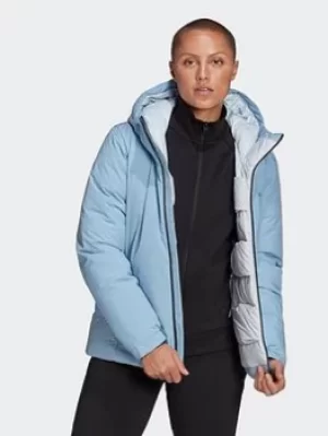 Image of adidas Traveer Cold.rdy Jacket, Blue Size M Women