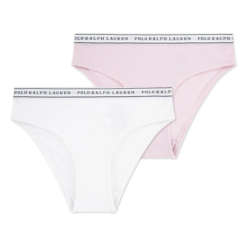 Image of Polo Ralph Lauren Polo 2Pk Briefs Jn62 White 001 female 11-12 (L)
