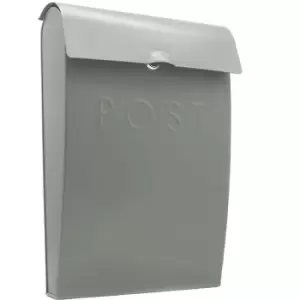 Image of Wall Mounted Post Box in Grey M&W New - Grey