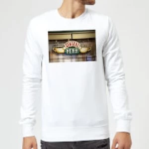 Image of Friends Central Perk Coffee Sign Sweatshirt - White