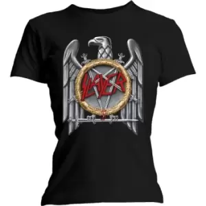 Image of Slayer - Silver Eagle Ladies XX-Large T-Shirt - Black