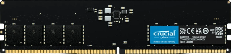 Image of Crucial Crucial CT32G56C46U5 memory module 32GB 1 x 32GB DDR5 288-pin DIMM CT32G56C46U5