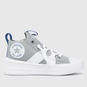 Image of Converse Light Grey All Star Ultra Boys Junior Trainers