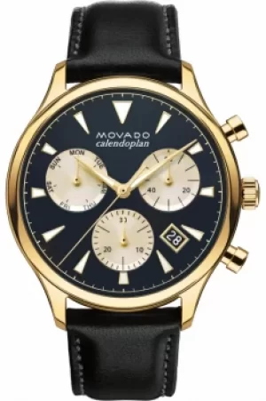 Image of Mens Movado Heritage Series Calendoplan Chronograph Watch 3650006