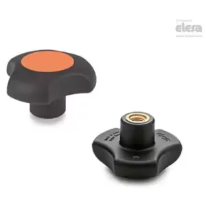 Image of Elesa - Lobe knob-VTT.32-C-B-M6-C2 Orange