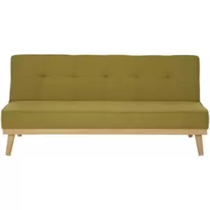 Image of Stockholm 3 Seat Green Sofa Bed - Premier Housewares