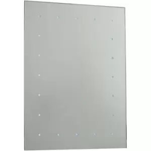 Image of Loops - IP44 LED Bathroom Mirror 60cm x 45cm Battery Powered Wall Light Push Switch