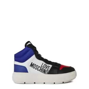 Image of LOVE MOSCHINO High-Top Basketball Trainers - White