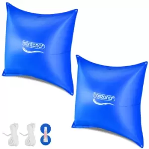Image of Pool Cushion 2 Pcs Set Blue 120x120cm -20°C