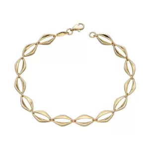 Image of JG Signature 9ct Gold Open Eye Link Bracelet