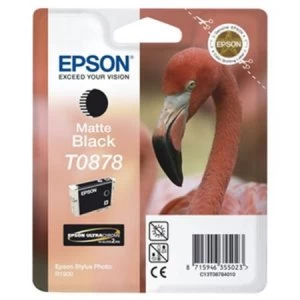 Image of Epson Flamingo T0878 Matte Black Ink Cartridge