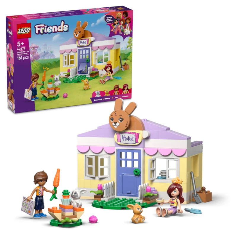Image of LEGO Friends Heartlake City Bunny Hotel Toy for Kids 42679