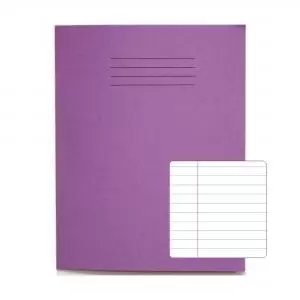 Image of RHINO 9 x 7 Exercise Book 80 Pages 40 Leaf Purple 8mm Lined with
