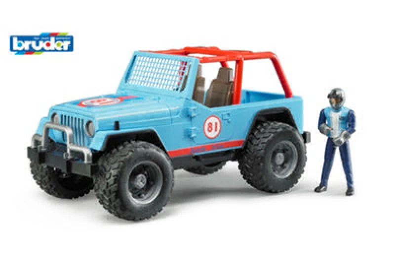 Image of Bruder Bruder 1:16 Jeep Cross Country Racer (Blue) with Multi unisex 01:16