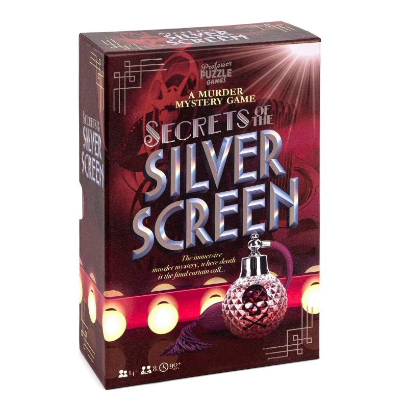 Image of Professor Puzzle Secrets of the Silver Screen - White White One Size