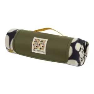 Image of Regatta Orla Kiely Picnic Rug - Daisy Black