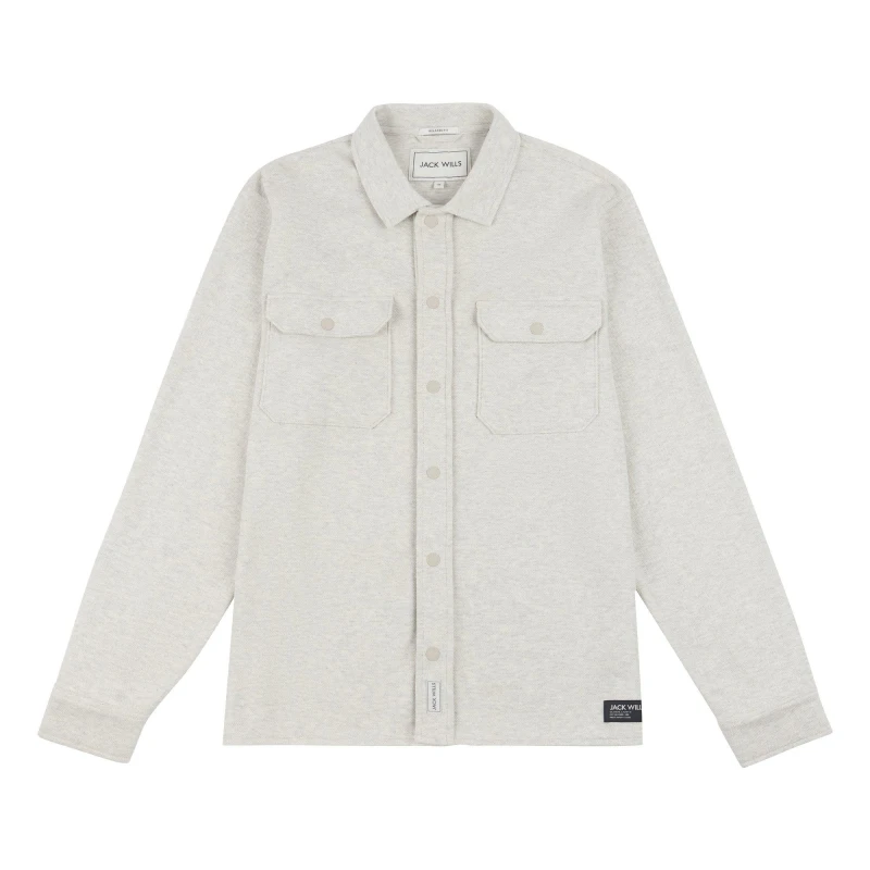 Image of Jack Wills Pq Overshirt - Grey Grey XS