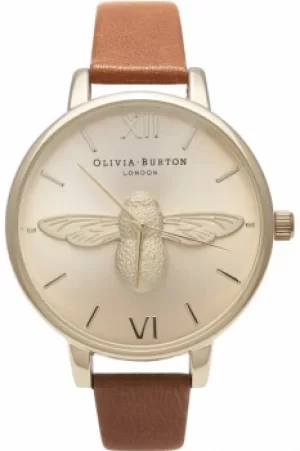 Image of Ladies Olivia Burton Animal Motif 3D Bee Big Dial Watch OB15AM54